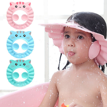 Baby Shampoo Baby Children Waterproof Ear Protection Men And Women Children Bathing Hair Shower Cap - Baby Bloom